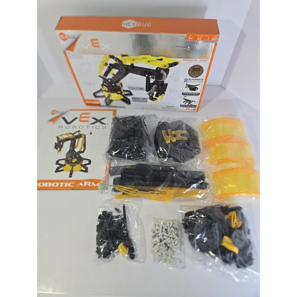 HEXBUG VEX Robotics Robotic Arm Construction Set 380+ Pieces STEM Open Box
